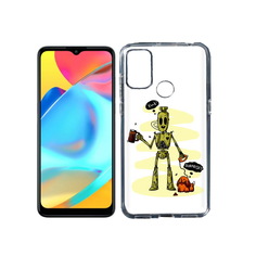 Чехол MyPads Tocco для Alcatel 3L 6056H (2021) прикольный робот (PT160724.669.557)