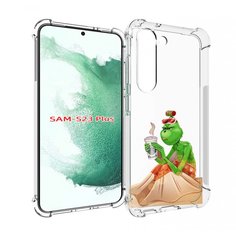 Чехол MyPads Гринч-в-платье для Samsung Galaxy S23 Plus +