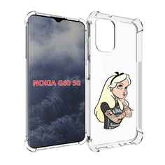Чехол MyPads принцесса-в-татуировках женский для Nokia G60 5G
