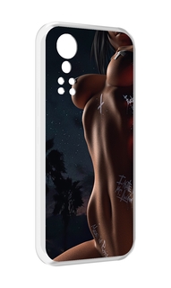 Чехол MyPads белые-татуировки-на-теле для ZTE Axon 30 5G / Axon 30S