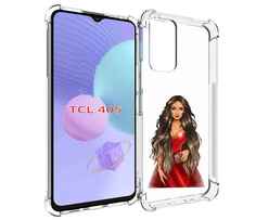 Чехол MyPads девушка-в-вечернем-платье женский для TCL 405