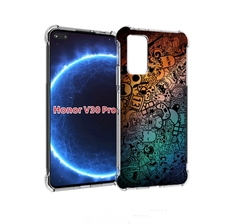 Чехол бампер MyPads стикеты в тени для Honor V30 Pro