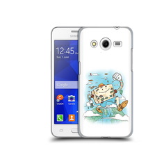 Чехол MyPads Tocco для Samsung Galaxy Core 2 Счастливый чемодан (PT7707.568.166)