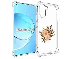 Чехол MyPads лицо-с-патчами для Realme 10