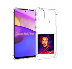 Чехол бампер MyPads Илон-Маск для Motorola Moto E30.
