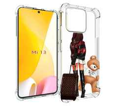 Чехол MyPads девушка-с-модным-чемоданом женский для Xiaomi 13