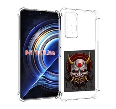 Чехол MyPads маска с клыками и рогами для Xiaomi 12 Lite