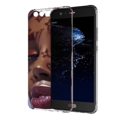 Чехол бампер MyPads лицо девушки тень женский для Huawei P10 Plu