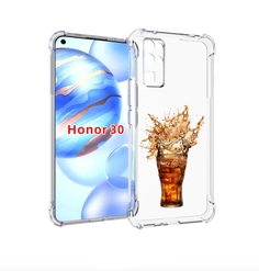 Чехол бампер MyPads Кола-в-стакане для Honor 30 (BMH-AN10) проти