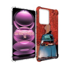 Чехол MyPads машина мчится с дымком для Xiaomi Redmi Note 12 Pro