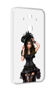 Чехол MyPads стройная-девушка-в-черном-платье для Huawei Mate 10 Pro