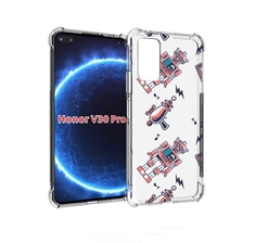 Чехол бампер MyPads мини-роботы для Honor V30 Pro