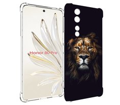 Чехол MyPads Лев-в-тени мужской для Honor 80 Pro