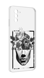 Чехол MyPads черно белая ваза в абстракции для UleFone Note 12 / Note 12P