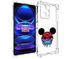 Чехол MyPads микки в маске для Xiaomi Redmi Note 12 Pro + Plus