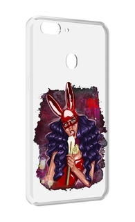 Чехол MyPads девушка-с-текучей-маской женский для Oppo Realme 2