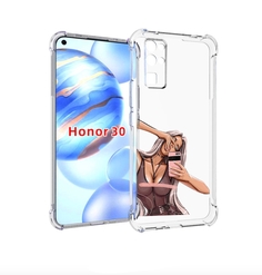 Чехол бампер MyPads девушка-в-прозрачной-одежде для Honor 30 (BM