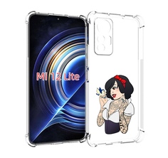 Чехол MyPads принцесса-тату женский для Xiaomi 12 Lite