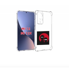 Чехол бампер MyPads рик и морти в тени для Xiaomi 12.