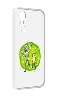 Чехол MyPads рик-и-морти-в-кружке для ZTE Axon 30 5G / Axon 30S