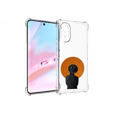 Чехол MyPads парень в шляпе в оранжевом кружке для Huawei Nova 8 (ANG-LX1)