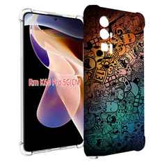 Чехол MyPads стикеты в тени для Xiaomi Redmi K60 Pro