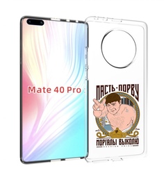 Чехол MyPads Пасть порву для Huawei Mate 40 Pro (NOH-NX9)