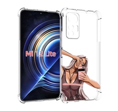 Чехол MyPads девушка-в-прозрачной-одежде для Xiaomi 12 Lite
