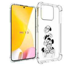 Чехол MyPads человек с разными масками для Xiaomi 13