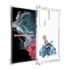 Чехол MyPads девушка-в-платье-красивая женский для Samsung Galaxy S23 Ultra