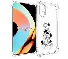 Чехол бампер MyPads человек с разными масками для Realme 10 Pro ...