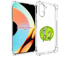 Чехол бампер MyPads рик-и-морти-в-кружке для Realme 10 Pro проти...