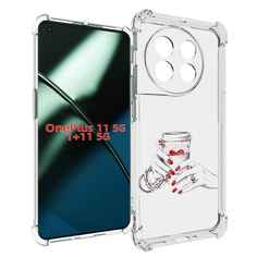 Чехол MyPads Любовный-стакан для OnePlus 11