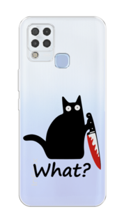 Чехол для Infinix Hot 11 G37 "Котик с ножом" Case Place