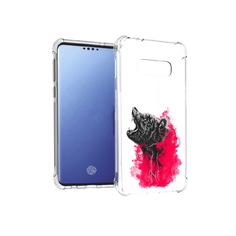 Чехол MyPads Tocco для Samsung Galaxy S10E медведь в дымке (PT145748.492.463)