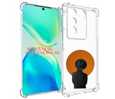 Чехол MyPads парень в шляпе в оранжевом кружке для Vivo S16 5G / S16 Pro 5G / V27 / V27...
