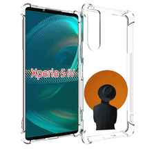 Чехол MyPads парень в шляпе в оранжевом кружке для Sony Xperia 5 IV (5-4)