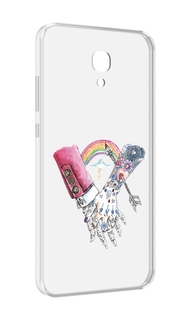 Чехол MyPads абстракция руки в татуировках для Meizu M6 (M711Q)