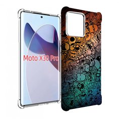 Чехол MyPads стикеты в тени для Motorola Moto X30 Pro