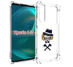 Чехол MyPads девушка в маске с топорами рисунок для Sony Xperia 5 IV (5-4)