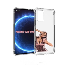 Чехол бампер MyPads девушка-в-прозрачной-одежде для Honor
