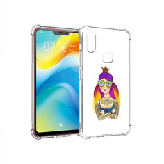 Чехол MyPads Tocco для Vivo Y85 девушка в татуировках с короной (PT108269.426.305)