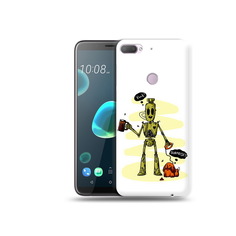 Чехол MyPads Tocco для HTC Desire 12 Plus прикольный робот