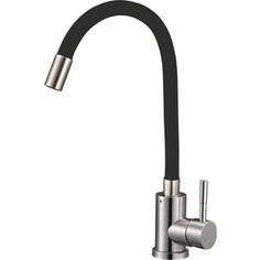Смеситель для кухни Solone EZA с гибким изливом черный (EZA4-F090KB)