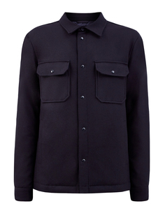 Куртка-рубашка из шерсти Melton с пуховым утеплителем Woolrich