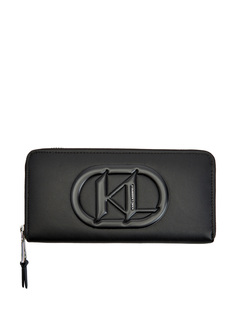 Кожаный кошелек K/Monogram Patch с двумя отделениями Karl Lagerfeld