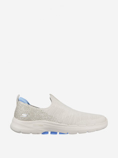 Слипоны женские Skechers Go Walk 6, Бежевый