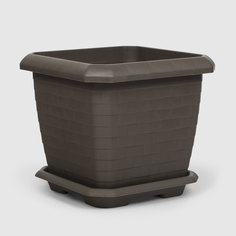 Горшок квадрат Serinova Hisar Мокко 44,2x44,2x40 см