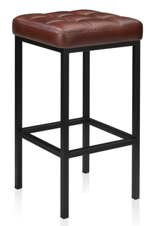 Барный стул Woodville, черный/коричневый