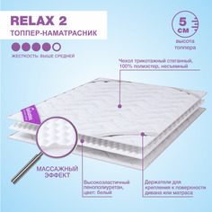 Матрас-топпер Delicatex Relax 2, беспружинный, 160x200 см